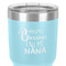 Grandparent Quotes and Sayings 30 oz Stainless Steel Ringneck Tumbler - Teal - Close Up