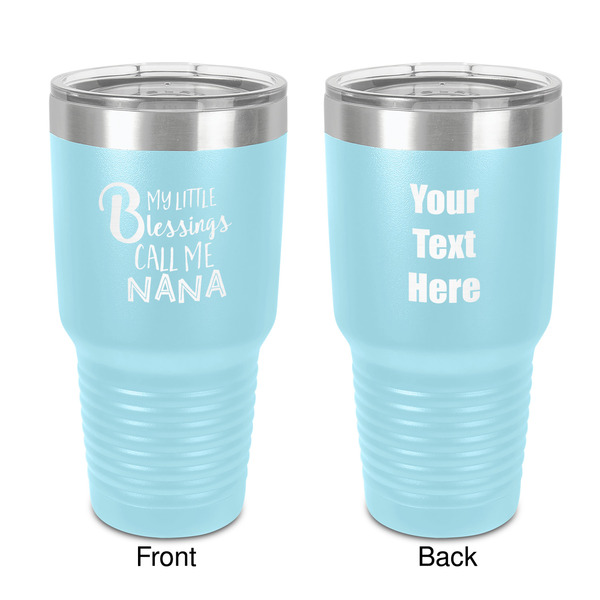 Custom Grandparent Quotes and Sayings 30 oz Stainless Steel Tumbler - Teal - Double-Sided