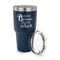 Grandparent Quotes and Sayings 30 oz Stainless Steel Ringneck Tumblers - Navy - LID OFF