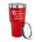 Grandparent Quotes and Sayings 30 oz Stainless Steel Ringneck Tumblers - Red - LID OFF