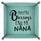 Grandparent Quotes and Sayings 9" x 9" Teal Leatherette Snap Up Tray - FOLDED