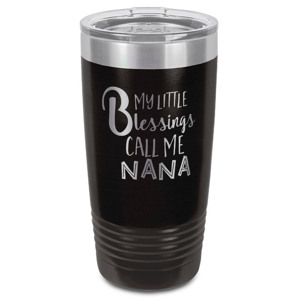 Grandparent Quotes and Sayings Black Polar Camel Tumbler - 20oz - Front