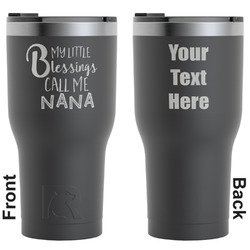 Grandparent Quotes and Sayings RTIC Tumbler - Black - Engraved Front & Back (Personalized)