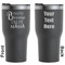 Grandparent Quotes and Sayings Black RTIC Tumbler - Front and Back