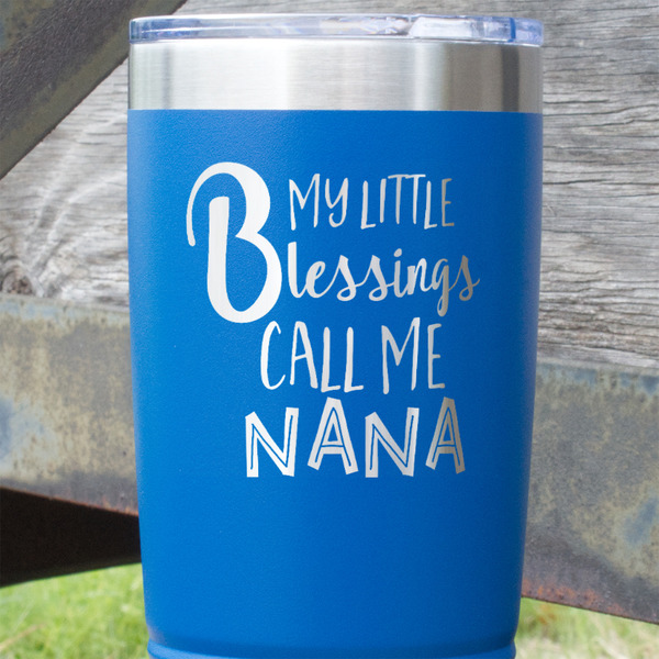 Grandparent Quotes and Sayings Blue Polar Camel Tumbler - 20oz - Close Up