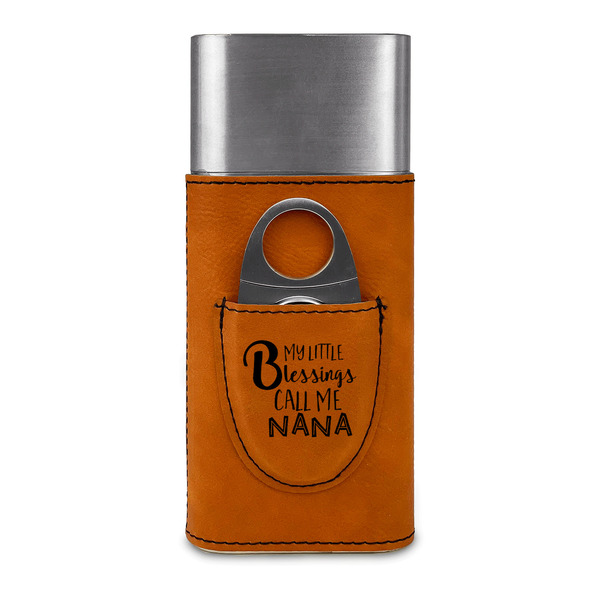 Grandparent Quotes and Sayings Cigar Case with Cutter - FRONT