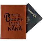 Grandparent Quotes and Sayings Passport Holder - Faux Leather - Single Sided