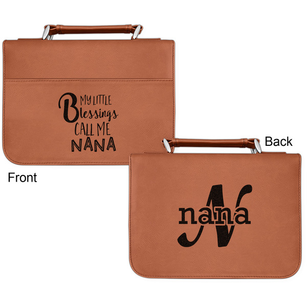 Grandparent Quotes and Sayings Cognac Leatherette Bible Covers - Small Double Sided Apvl