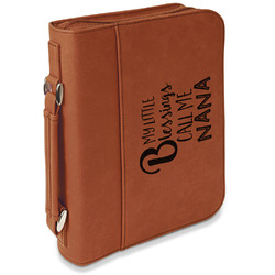 Grandparent Quotes and Sayings Leatherette Book / Bible Cover with Handle & Zipper