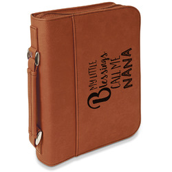 Grandparent Quotes and Sayings Leatherette Bible Cover with Handle & Zipper - Small - Double Sided
