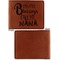 Grandparent Quotes and Sayings Cognac Leatherette Bifold Wallets - Front and Back Single Sided - Apvl