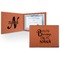 Grandparent Quotes and Sayings Cognac Leatherette Diploma / Certificate Holders - Front and Inside - Main