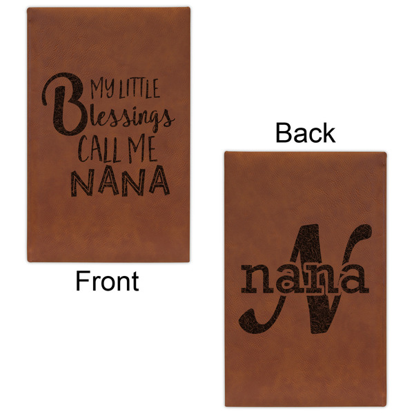 Grandparent Quotes and Sayings Cognac Leatherette Journal - Double Sided - Apvl