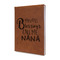Grandparent Quotes and Sayings Cognac Leatherette Journal - Main