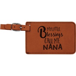 Grandparent Quotes and Sayings Leatherette Luggage Tag (Personalized)