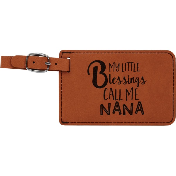 Custom Grandparent Quotes and Sayings Leatherette Luggage Tag