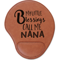 Grandparent Quotes and Sayings Leatherette Mouse Pad with Wrist Support (Personalized)