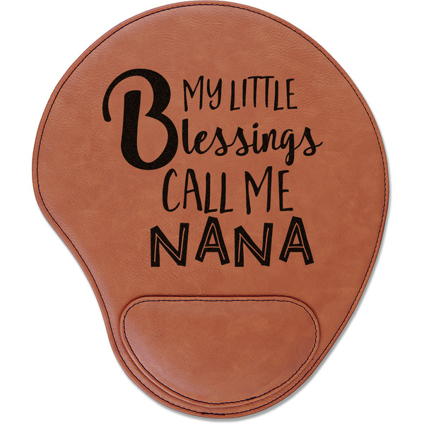 Custom Grandparent Quotes and Sayings Leatherette Mouse Pad with Wrist Support