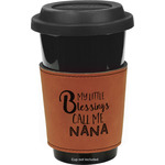 Grandparent Quotes and Sayings Leatherette Cup Sleeve - Single Sided