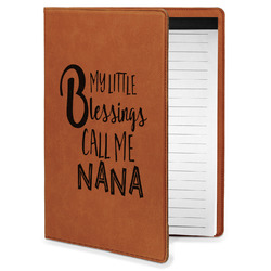 Grandparent Quotes and Sayings Leatherette Portfolio with Notepad - Small - Single Sided