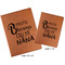 Grandparent Quotes and Sayings Cognac Leatherette Portfolios with Notepads - Compare Sizes