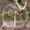Grandparent Quotes and Sayings Engraved Glass Ornaments - Round-Main Parent
