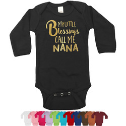 Grandparent Quotes and Sayings Bodysuit w/Foil - Long Sleeves (Personalized)