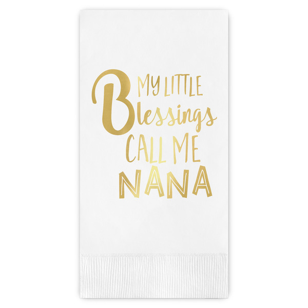 Custom Grandparent Quotes and Sayings Guest Napkins - Foil Stamped