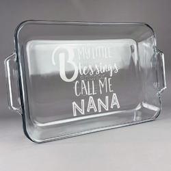 Grandparent Quotes and Sayings Glass Baking Dish with Truefit Lid - 13in x 9in