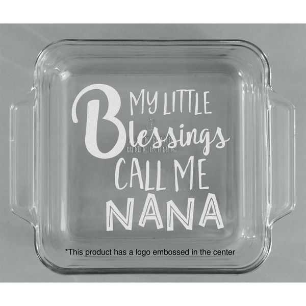 Grandparent Quotes and Sayings Glass Cake Dish - APPROVAL (8x8)