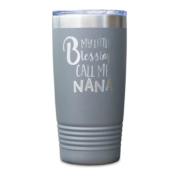 Grandparent Quotes and Sayings Gray Polar Camel Tumbler - 20oz - Single Sided - Approval