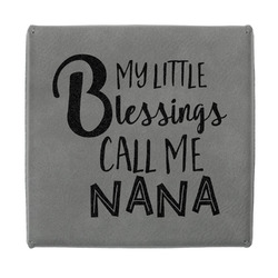 Grandparent Quotes and Sayings Jewelry Gift Box - Engraved Leather Lid