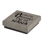 Grandparent Quotes and Sayings Jewelry Gift Box - Engraved Leather Lid