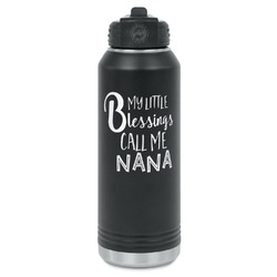 Grandparent Quotes and Sayings Water Bottle - Laser Engraved - Front