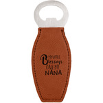 Grandparent Quotes and Sayings Leatherette Bottle Opener - Double Sided