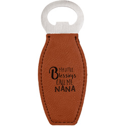 Grandparent Quotes and Sayings Leatherette Bottle Opener