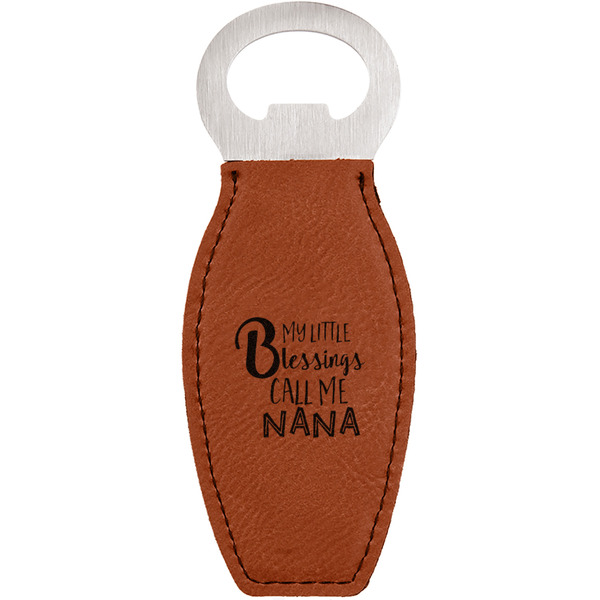 Custom Grandparent Quotes and Sayings Leatherette Bottle Opener
