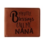 Grandparent Quotes and Sayings Leatherette Bifold Wallet