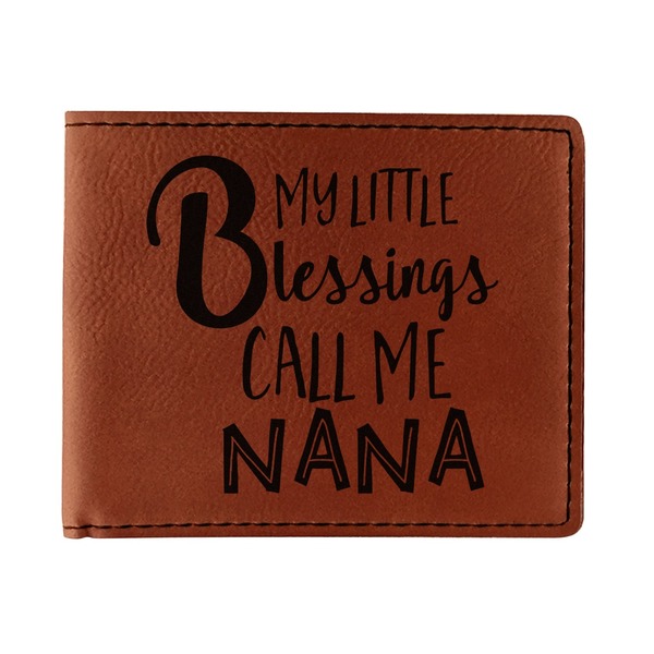 Custom Grandparent Quotes and Sayings Leatherette Bifold Wallet - Double Sided (Personalized)