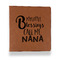 Grandparent Quotes and Sayings Leather Binder - 1" - Rawhide