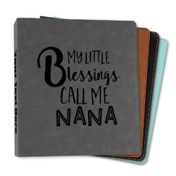 Grandparent Quotes and Sayings Leather Binder - 1"