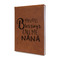 Grandparent Quotes and Sayings Leather Sketchbook - Small - Single Sided