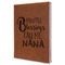 Grandparent Quotes and Sayings Leatherette Journal - Large - Single Sided - Angle View