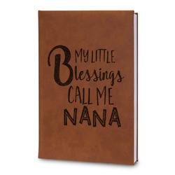 Grandparent Quotes and Sayings Leatherette Journal - Large - Double Sided