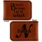 Grandparent Quotes and Sayings Leatherette Magnetic Money Clip - Front and Back