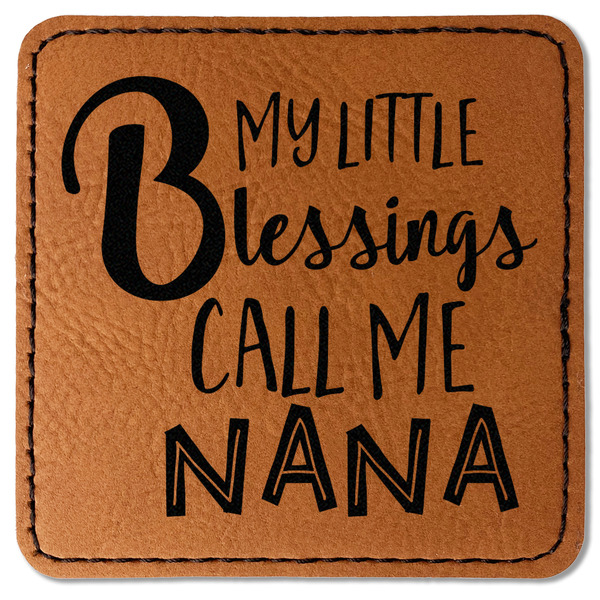 Grandparent Quotes and Sayings Leatherette Patches - Square