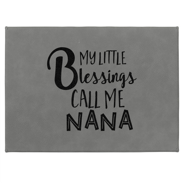 Grandparent Quotes and Sayings Medium Gift Box with Engraved Leather Lid - Approval