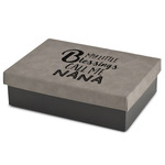 Grandparent Quotes and Sayings Gift Boxes w/ Engraved Leather Lid