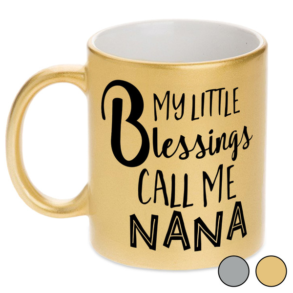 Grandparent Quotes and Sayings Metallic Mugs
