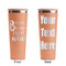 Grandparent Quotes and Sayings Peach RTIC Everyday Tumbler - 28 oz. - Front and Back
